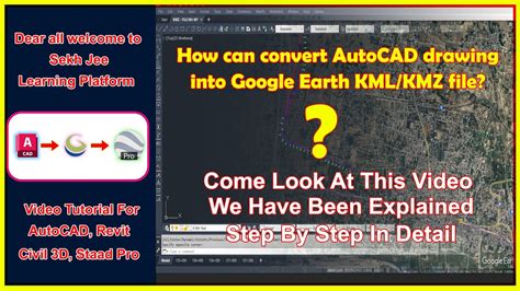 Convert DWG Drawings to KMZ .